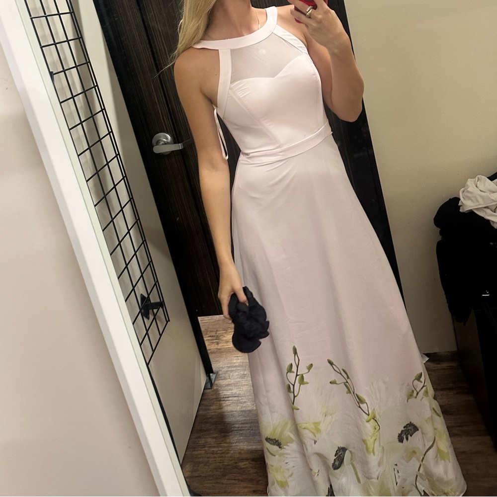 Ted Baker Pink Floral Maxi Dress - Picture 4 of 4